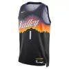 Unisex Phoenix Suns Devin Booker #1 Black Swingman Jersey 2025/26 - City Edition - gogoalshop