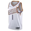Unisex Phoenix Suns Devin Booker #1 White Swingman Jersey - Association Edition - gogoalshop