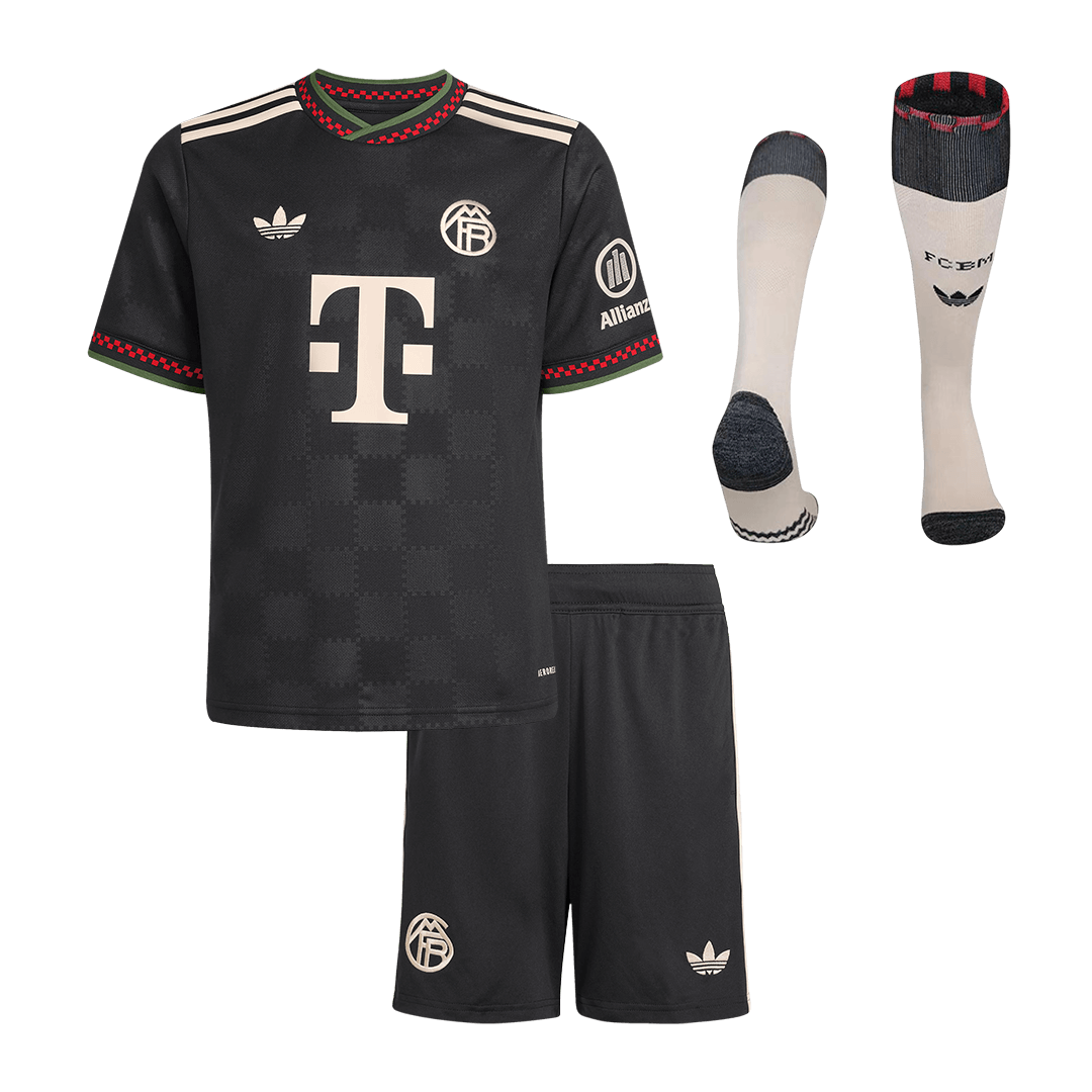 Bayern Munich Third Away Kids Soccer Jerseys Full Kit 2025/26 - gogoalshop