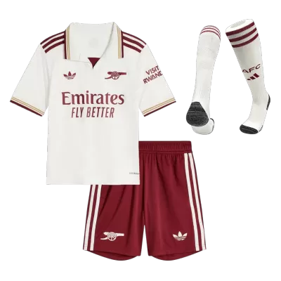 Arsenal Third Away Kids Soccer Jerseys Full Kit 2025/26 - gogoalshop
