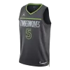 EDWAROS #5 Minnesota Timberwolves NBA Jersey 2026 - Statement Edition - gogoalshop