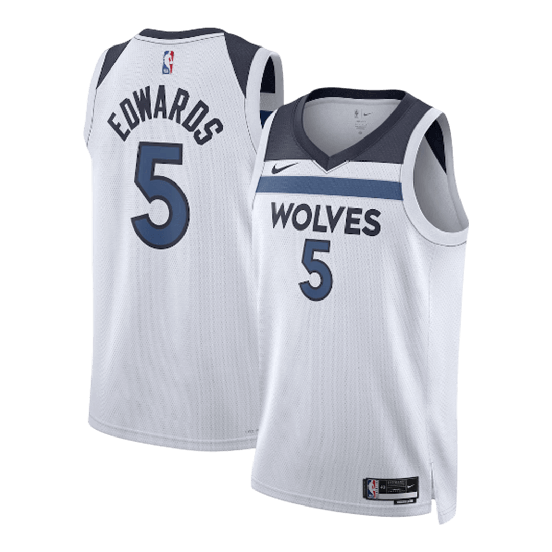 EDWARDS #5 Minnesota Timberwolves NBA Jersey - Association Edition - gogoalshop