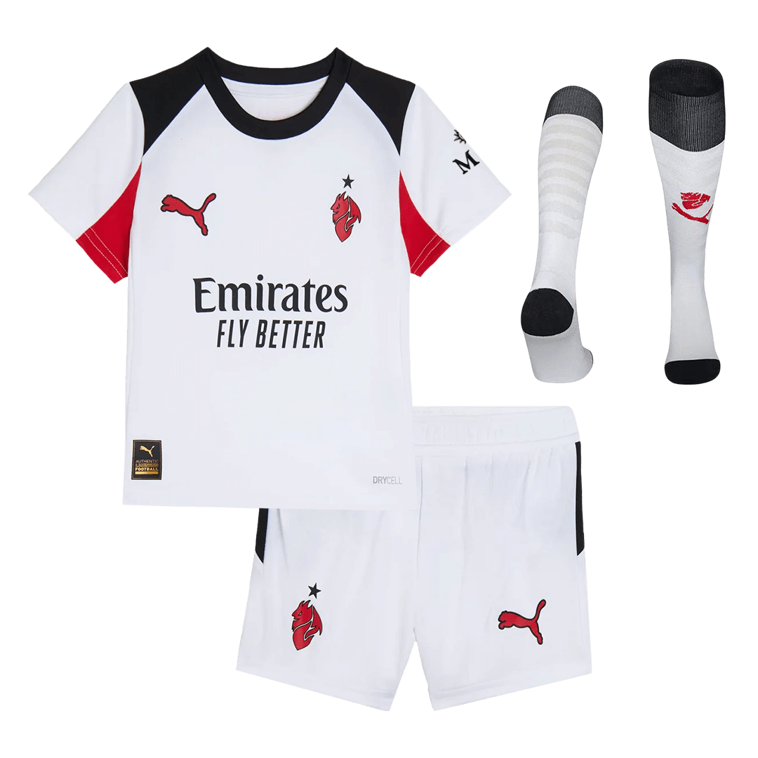 AC Milan Away Kids Soccer Jerseys Full Kit 2025/26 - gogoalshop