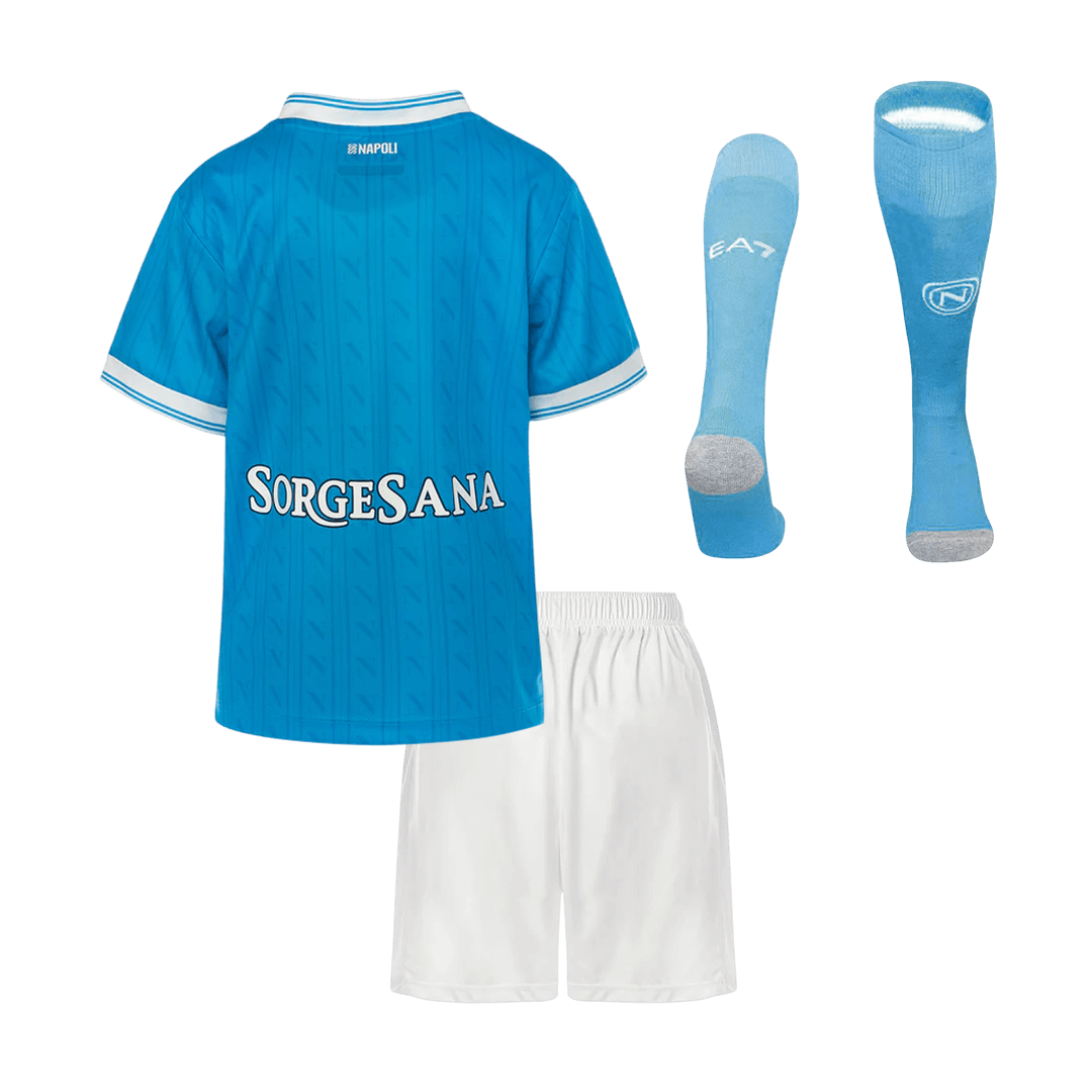 Napoli Home Kids Soccer Jerseys Full Kit 2025/26 - gogoalshop