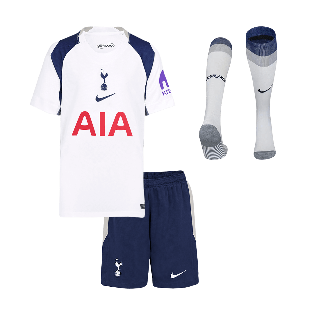 Tottenham Hotspur Home Kids Soccer Jerseys Full Kit 2025/26 - gogoalshop