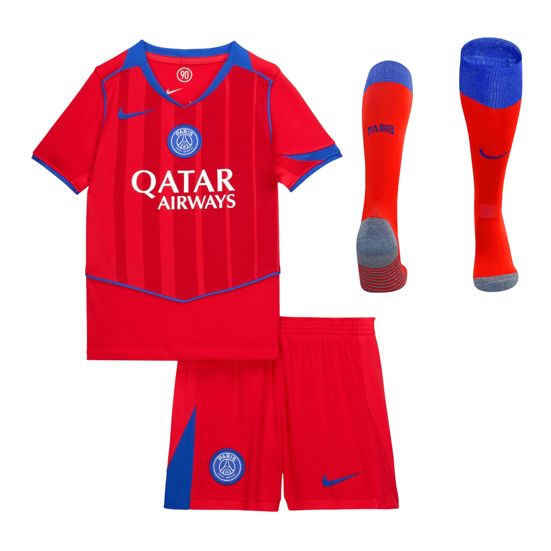 PSG Third Away Kids Soccer Jerseys Full Kit 2025/26 - gogoalshop
