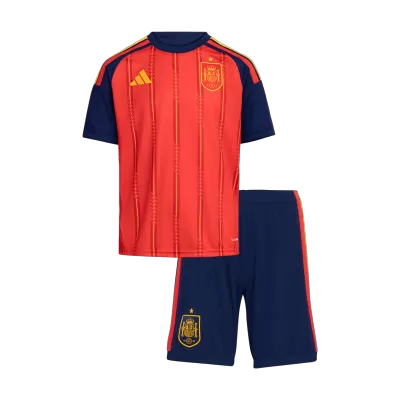 Spain Home World Cup Kids Soccer Jerseys Kit 2026 - gogoalshop