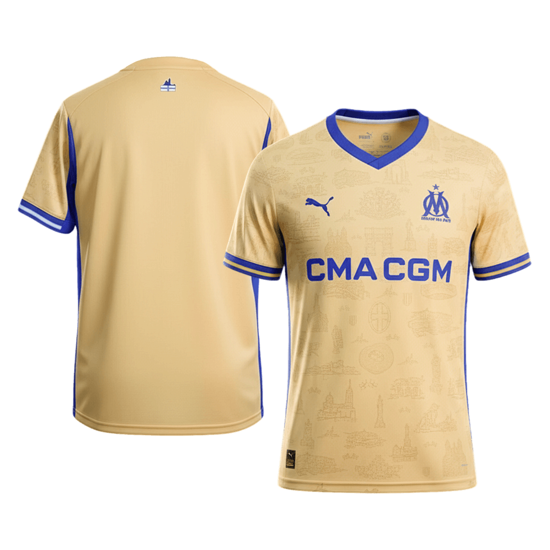 Marseille Fourth Away Soccer Jersey 2025/26 - gogoalshop