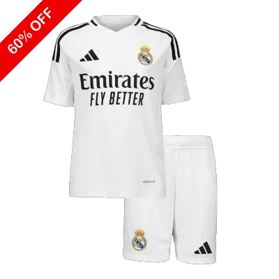 Real Madrid Home Kids Soccer Jerseys Kit - gogoalshop