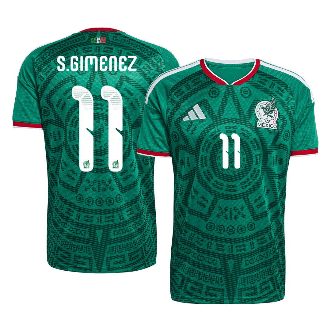 S.GIMENEZ #11 Mexico Home Soccer Jersey World Cup 2026 - gogoalshop