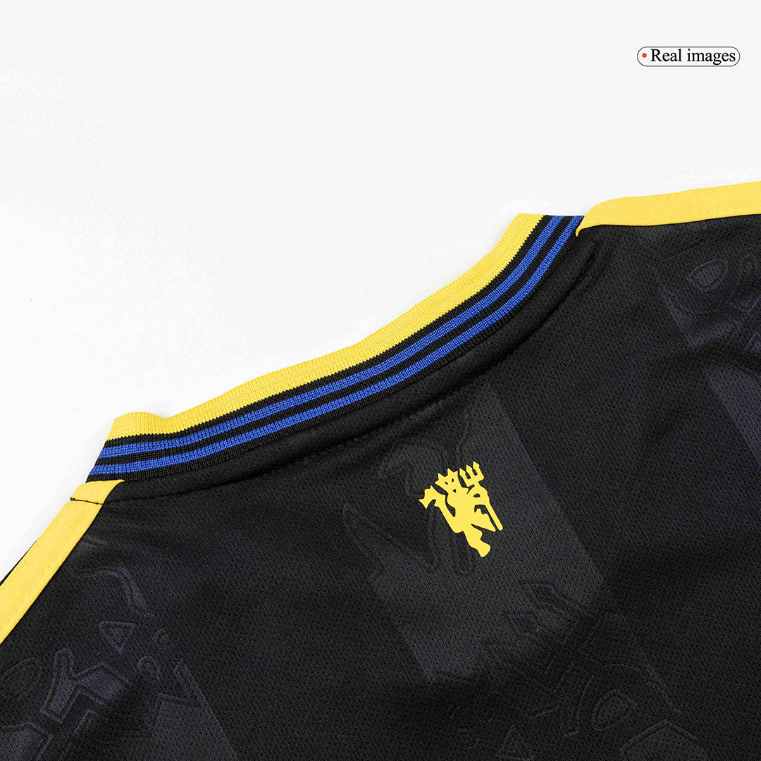 Manchester United Third Away Kids Soccer Jerseys Full Kit 2025/26 - gogoalshop