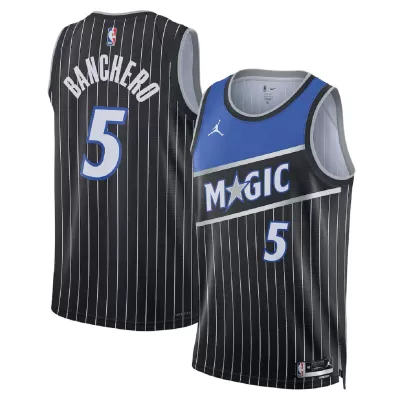 Unisex Orlando Magic Paolo Banchero #5 Black Swingman Jersey - Statement Edition - gogoalshop