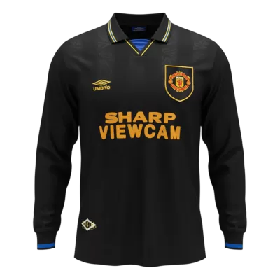 Retro Soccer Jersey Manchester United Away Long Sleeve 1993/94 - gogoalshop