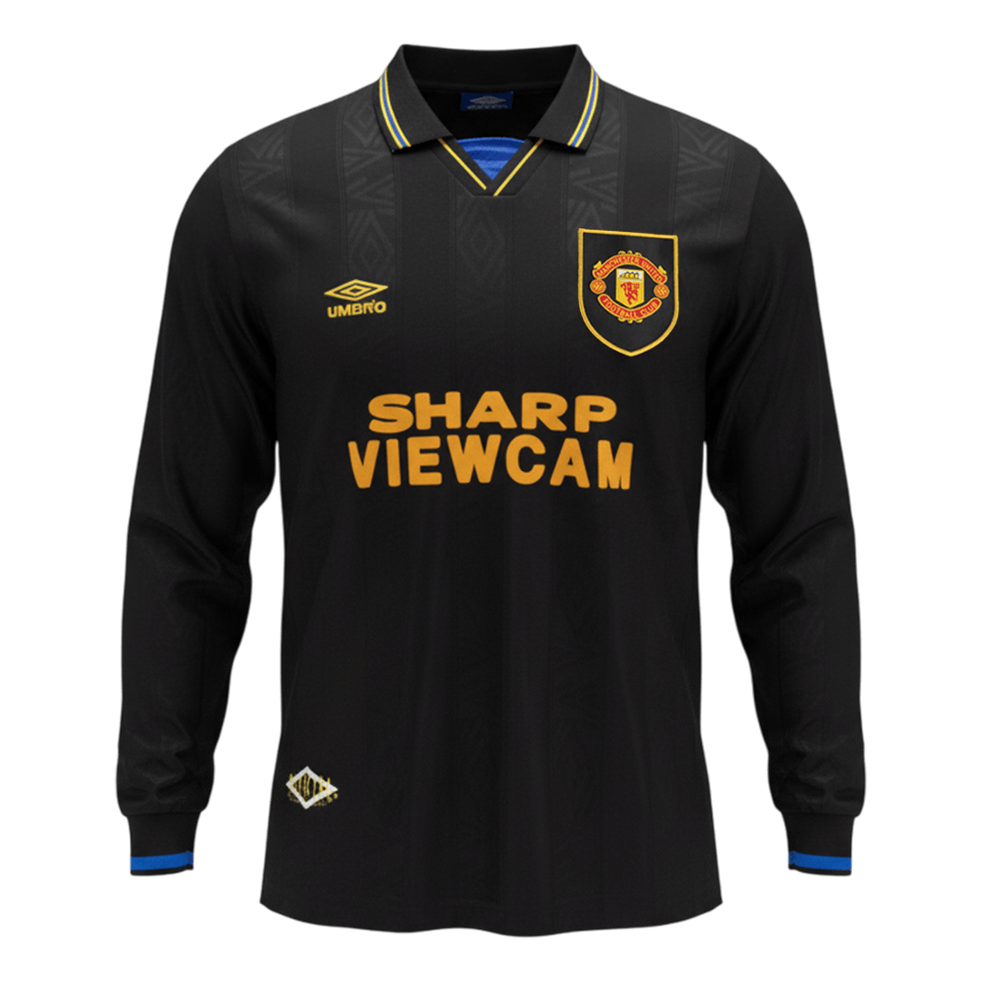 Retro Soccer Jersey Manchester United Away Long Sleeve 1993/94 - gogoalshop