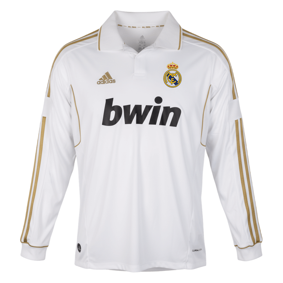 Retro Soccer Jersey Real Madrid Home Long Sleeve 2011/12 - gogoalshop