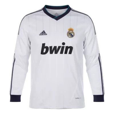 Retro Soccer Jersey Real Madrid Home Long Sleeve 2012/13 - gogoalshop