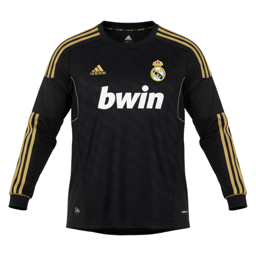 Retro Soccer Jersey Real Madrid Away Long Sleeve 2011/12 - gogoalshop