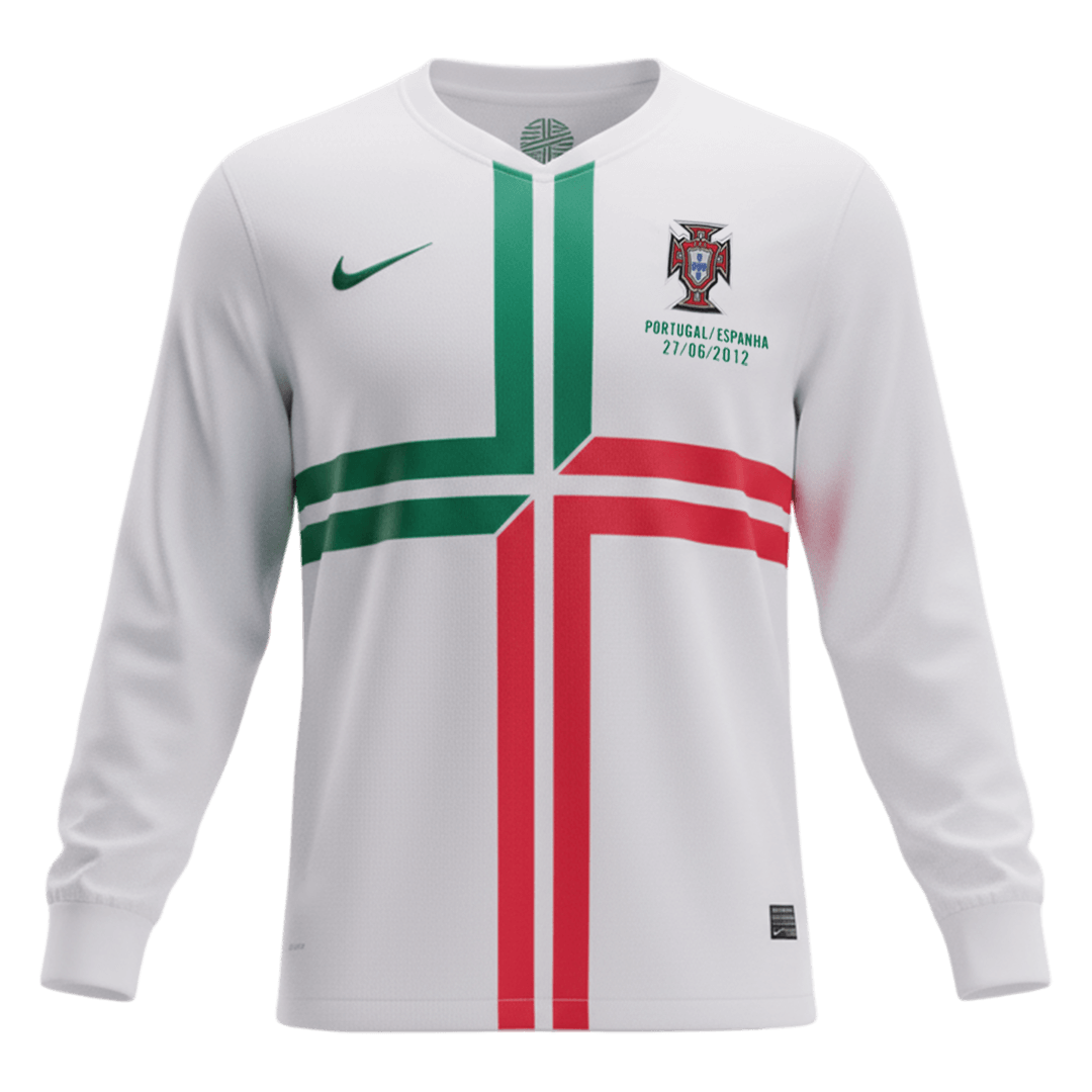 Retro Soccer Jersey Portugal Away Long Sleeve 2012 - gogoalshop