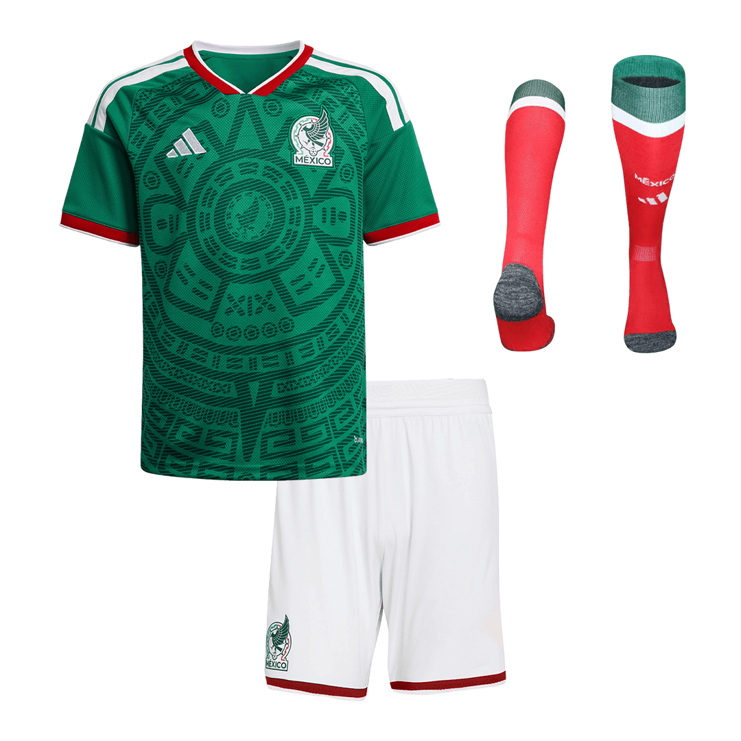 Mexico Home Kids Soccer Jerseys Full Kit 2025/26 - gogoalshop