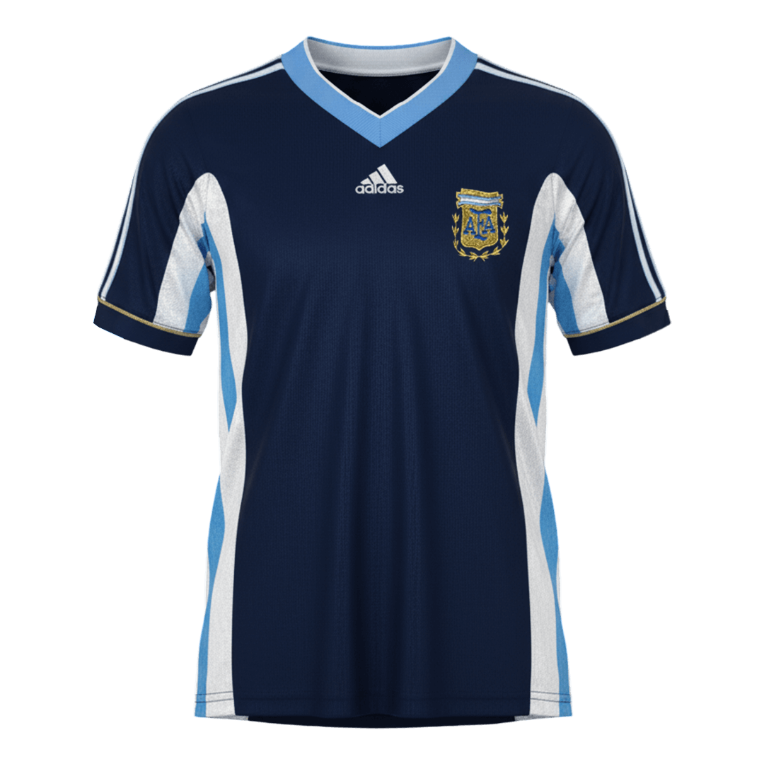 Retro Soccer Jersey Argentina Away 1998 - gogoalshop