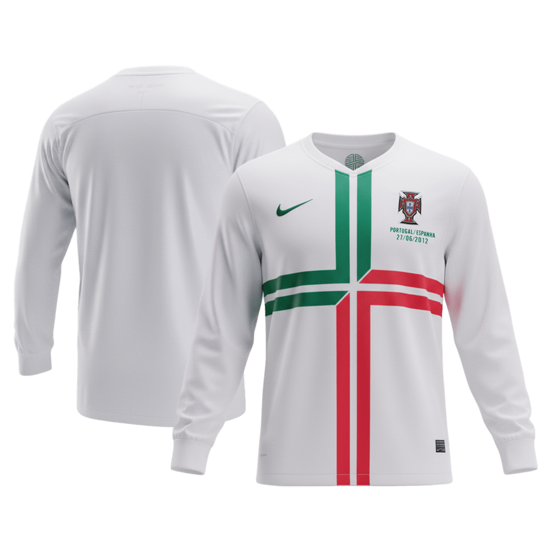 Retro Soccer Jersey Portugal Away Long Sleeve 2012 - gogoalshop