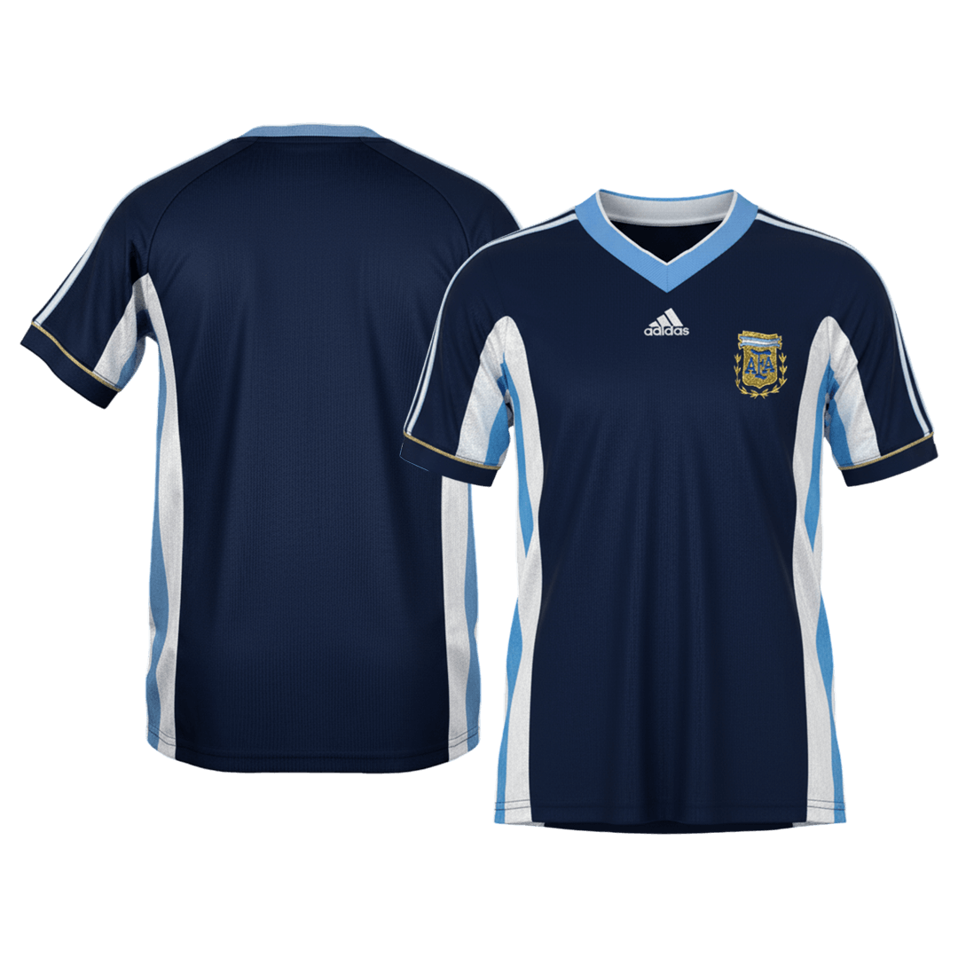 Retro Soccer Jersey Argentina Away 1998 - gogoalshop