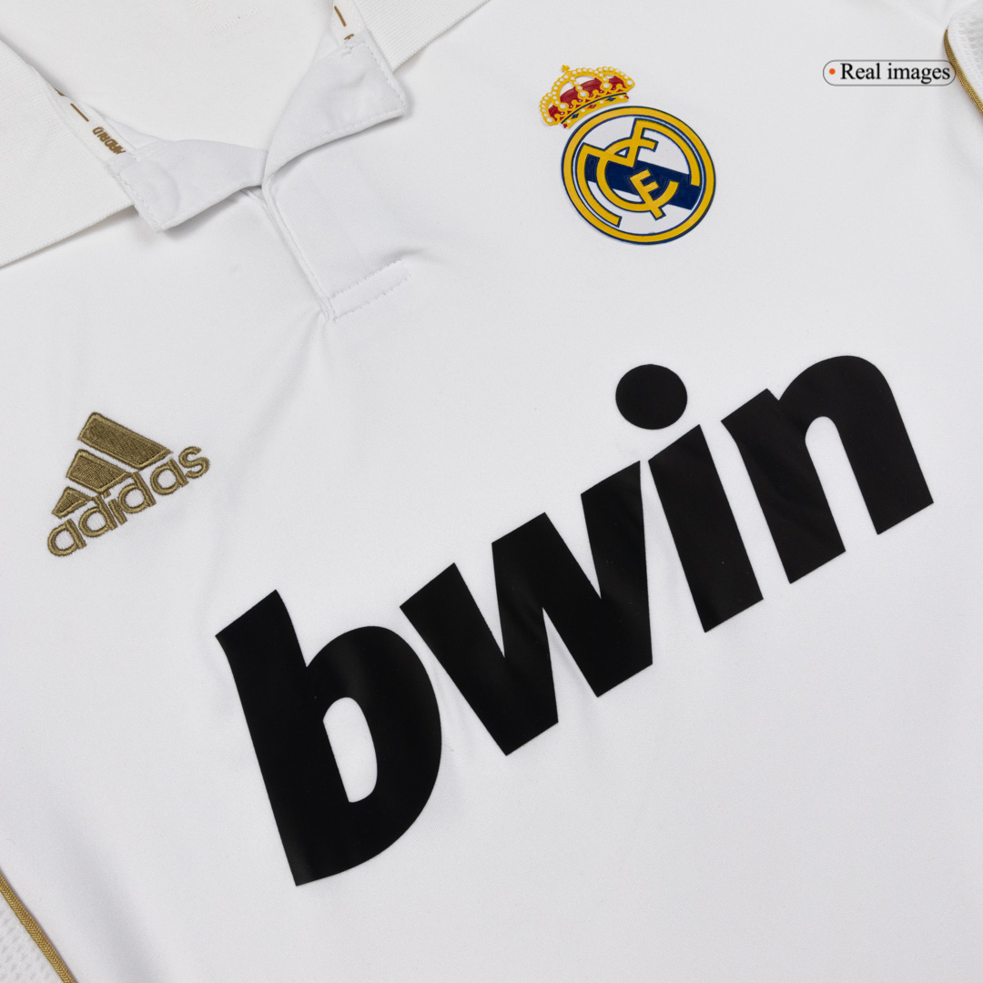 Retro Soccer Jersey Real Madrid Home Long Sleeve 2011/12 - gogoalshop