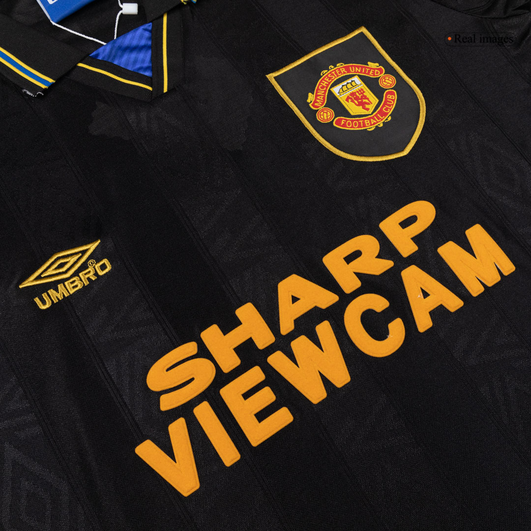 Retro Soccer Jersey Manchester United Away Long Sleeve 1993/94 - gogoalshop