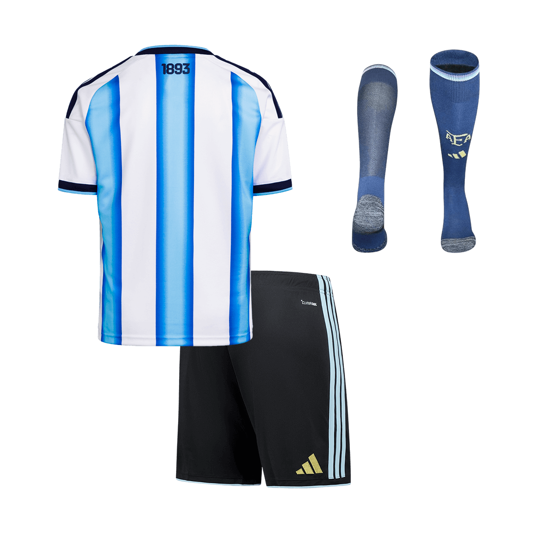Argentina Home Kids Soccer Jerseys Full Kit World Cup 2026 - gogoalshop
