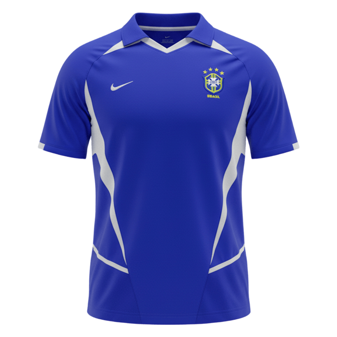 Retro Soccer Jersey Brazil Away 2002 - gogoalshop