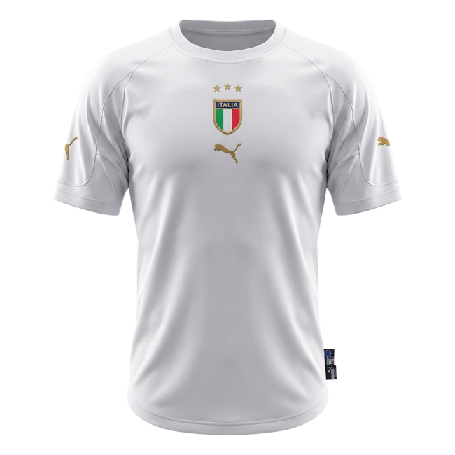 Retro Soccer Jersey Italy Away 2004 - gogoalshop