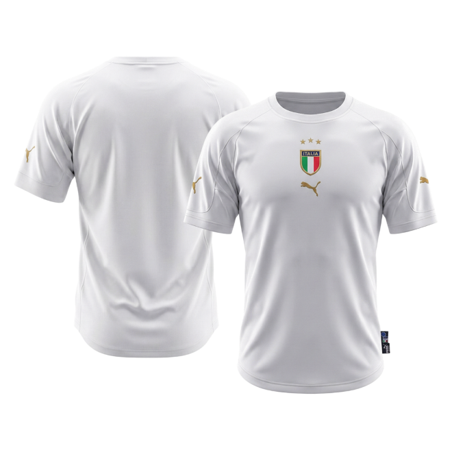 Retro Soccer Jersey Italy Away 2004 - gogoalshop