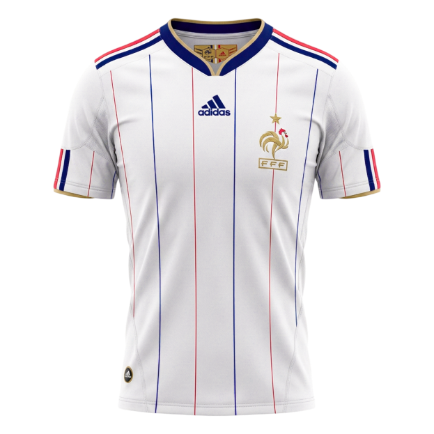 Retro Soccer Jersey France Away 2010 - gogoalshop