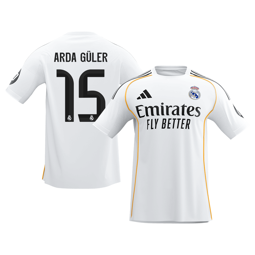 ARDA GÜLER #15 Real Madrid Home Soccer Jersey 2025/26 - gogoalshop