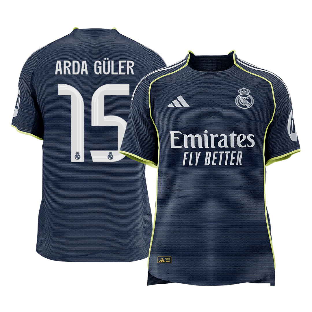 ARDA GÜLER #15 Real Madrid Away Player Version Jersey 2025/26 - gogoalshop