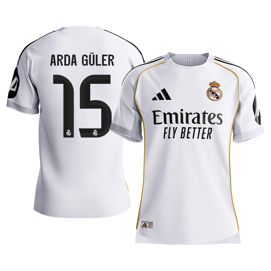 ARDA GÜLER #15 Real Madrid Home Player Version Jersey 2025/26 - gogoalshop