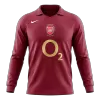 Retro Soccer Jersey Arsenal Home Long Sleeve 2005/06 - gogoalshop