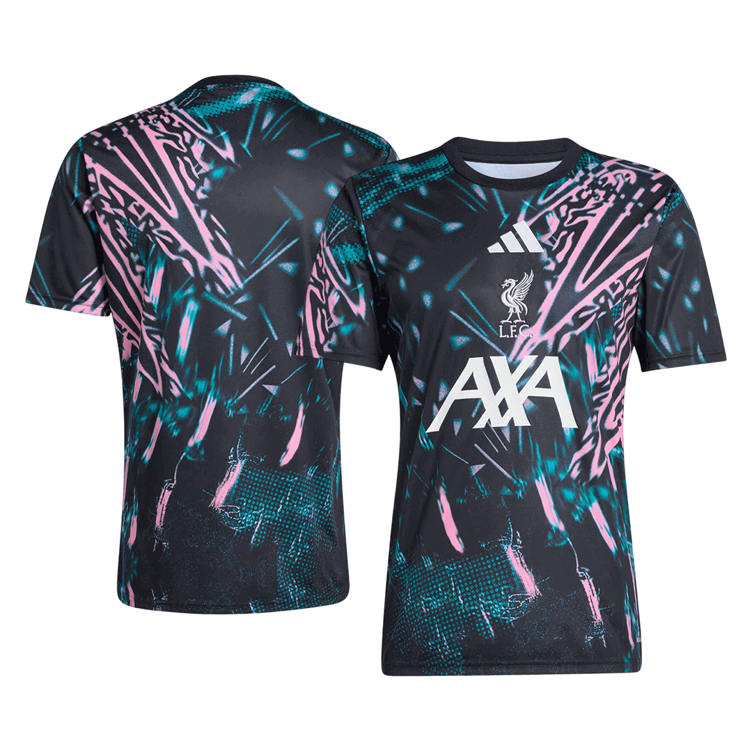 Liverpool Pre-Match Soccer Jersey 2025/26 Black - gogoalshop