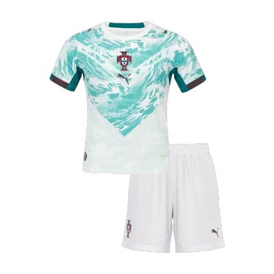 Portugal Away World Cup Kids Soccer Jerseys Kit 2026 - gogoalshop
