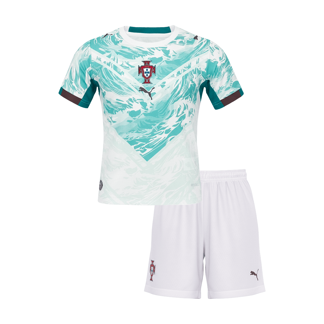 Portugal Away World Cup Kids Soccer Jerseys Kit 2026 - gogoalshop