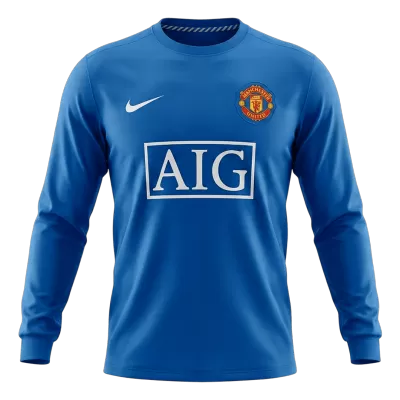 Retro Soccer Jersey Manchester United Third Away Long Sleeve 2008/09 - gogoalshop