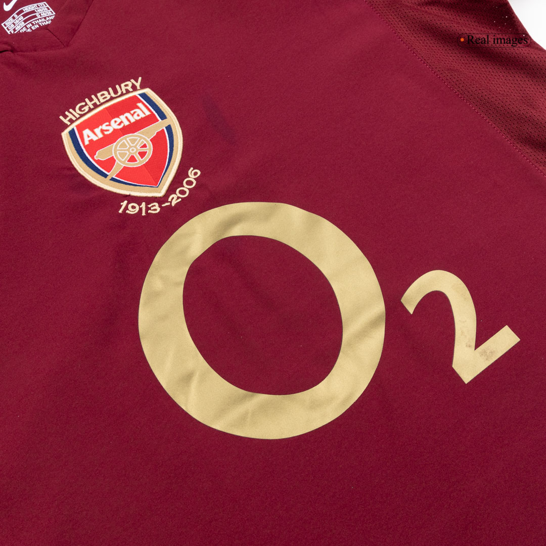 Retro Soccer Jersey Arsenal Home Long Sleeve 2005/06 - gogoalshop