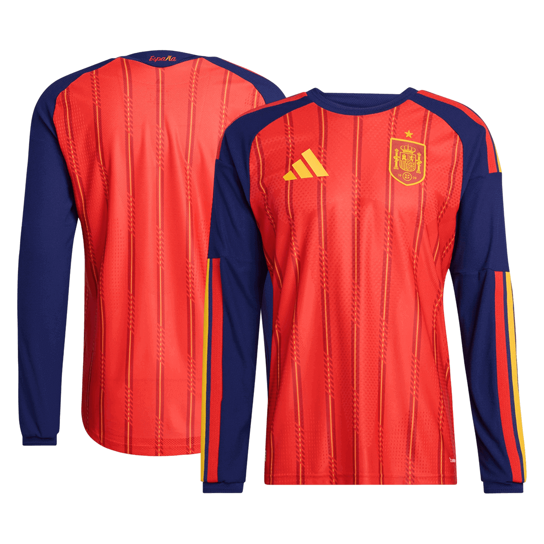 Spain Home Long Sleeve Player Version Jersey World Cup 2026 - gogoalshop