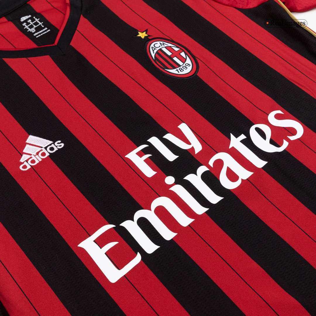 Retro Soccer Jersey AC Milan Home Long Sleeve 2013/14 - gogoalshop