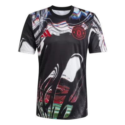 Manchester United Pre-Match Soccer Jersey 2025/26 Black - gogoalshop