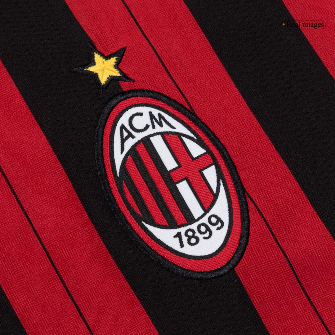 Retro Soccer Jersey AC Milan Home Long Sleeve 2013/14 - gogoalshop