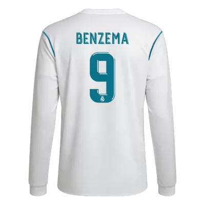 Retro Soccer Jersey BENZEMA #9 Real Madrid Home Long Sleeve 2017/18 - gogoalshop