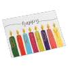 Custom Colorful Candle Birthday Card White - gogoalshop