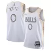 WHITE #0 New York Knicks Swingman NBA Jersey - City Edition - gogoalshop