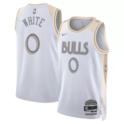 WHITE #0 New York Knicks Swingman NBA Jersey - City Edition - gogoalshop